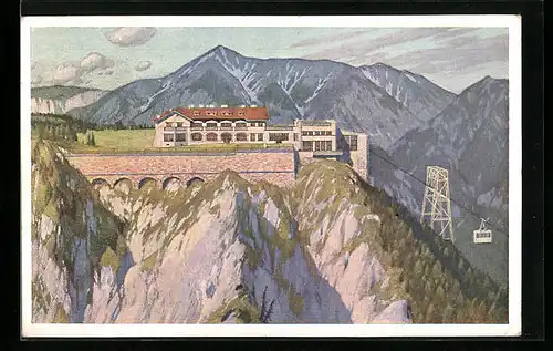 AK Rax, Raxbahn-Bergstation gegen den Hochschneeberg