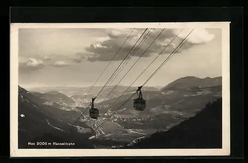 AK Rax, Seilbahn aus der Vogelschau