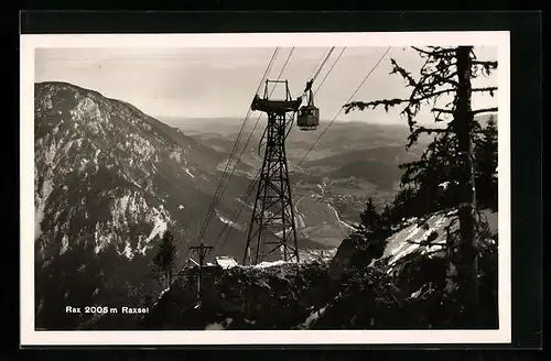 AK Rax, Ortsansicht mit Seilbahn