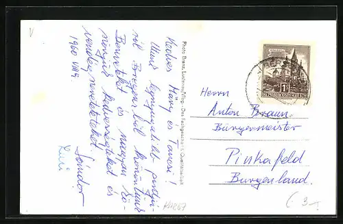 AK Bregenz am Bodensee, Ortsansicht mit Pfänderbahn