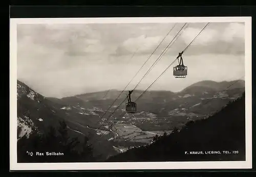 AK Rax, Ortsansicht mit Seilbahn