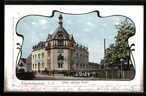 AK Klosterlausnitz /S.-A., Hotel Herzog Ernst