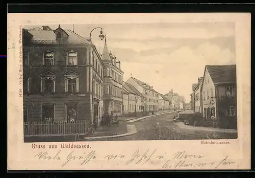 AK Waldsassen, Partie in der Bahnhofstrasse