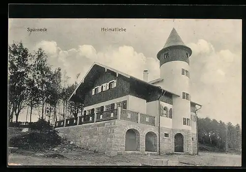 AK Sparneck, Blick auf Haus Heimatliebe