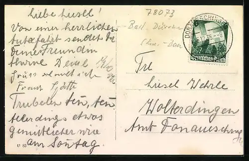 AK Unterbaldingen, Gasthof zum Hirschen von Karl Götz