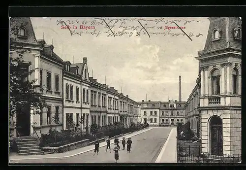 AK Selb i. Bayern, Blick in die Jägerstrasse