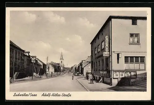 AK Ludweiler /Saar, Strasse