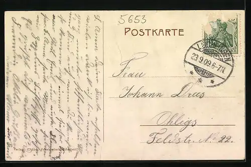 AK Roderbirken, Ortsansicht mit Anwohnern