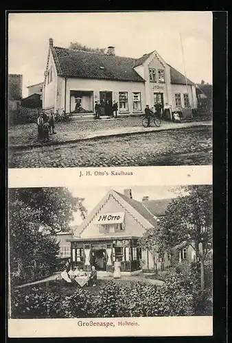 AK Grossenaspe i. Holstein, J. H. Otto`s Kaufhaus