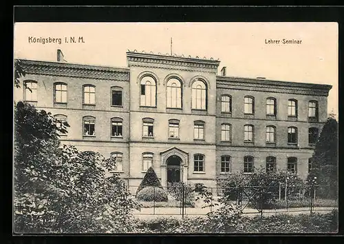 AK Königsberg / Chojna, Blick zum Lehrerseminar