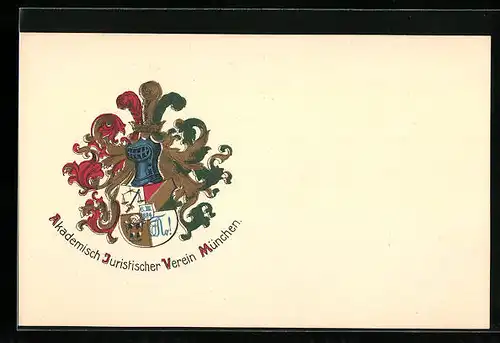 AK München, Akademisch Juristischer Verein München, Studentenwappen
