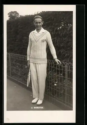 AK Tennisspieler J. Borotra, Wimbledon-Teilnehmer 1927
