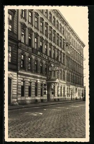 AK Wien, Hotel F. Mattes, Kl. Stadtgutgasse 14