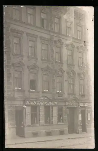 AK Wien, Rudolf Rohac 1. Baumgartner Volks-Kaffee, Linzer Strasse 233