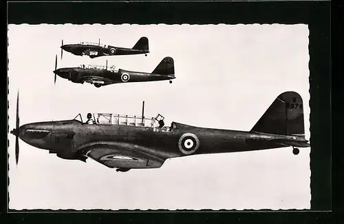 AK Fairey Battle, Flugzeuge in der Luft