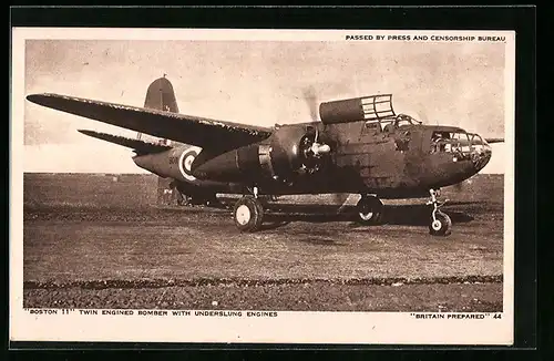 AK Flugzeug, Boston 11 Twin Engined Bomber with Underslung Engines