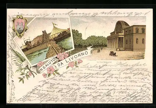 Lithographie Livorno, Eden Montagne Russe, Il Cisternone