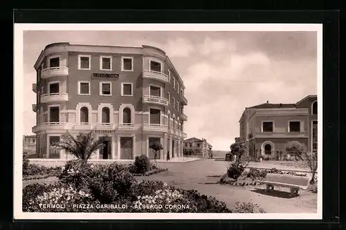 AK Termoli, Piazza Garibaldi, Albergo Corona