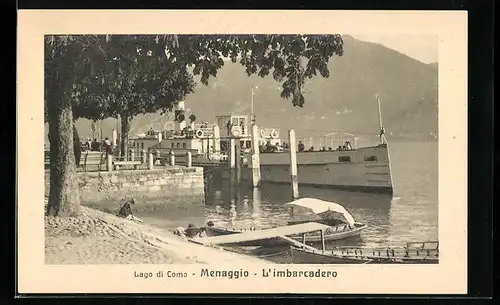AK Menaggio /Lago di Como, L`imbaracadero