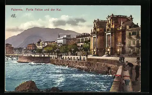 AK Palermo, Porta Felice un der Kai