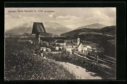 AK Nova Ponente, Panorama col Latemar, Dolomiti