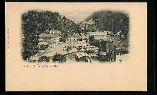 AK Sand in Taufers, Teilansicht mit Gasthaus zur Post