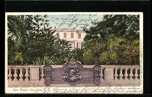 AK San Remo, Villa Zirio