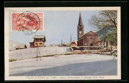 AK Sauze d`Oulx, Chiesa Parrocchiale e Albergo Gran Baita