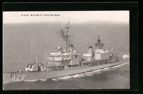 AK USS Myles C. Fox DD-829