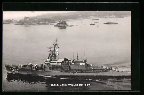 AK USS John Willis DE-1027, Kriegsschiff