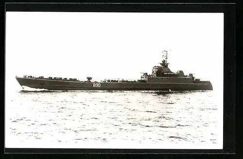 AK Polnisches Kriegsschiff mit Kennung 890