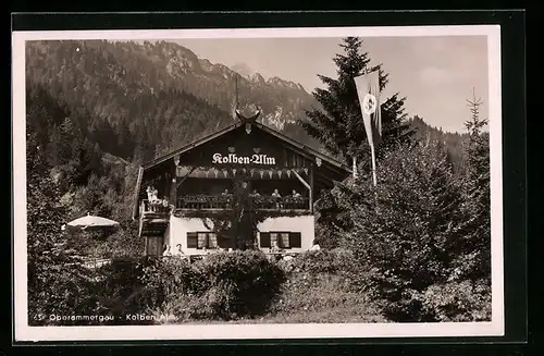 AK Oberammergau, Ansicht von der Kolben-Alm