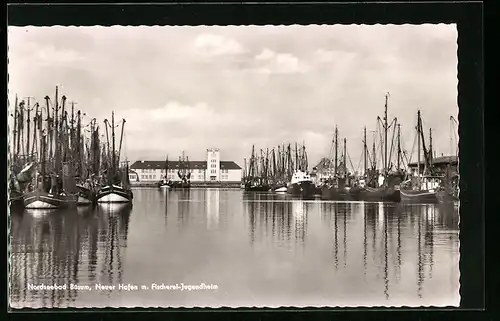 AK Büsum, Neuer Hafen mit Fischerei-Jugendheim