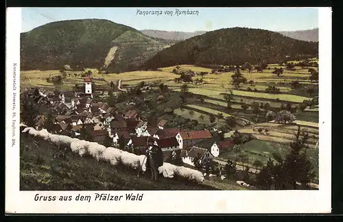 AK Rumbach, Panorama des Ortes