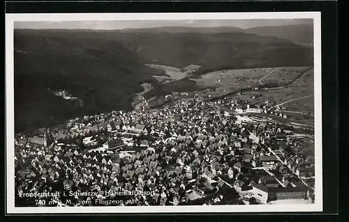 AK Freudenstadt i. Schwarzwald, Teilansicht, Fliegeraufnahme