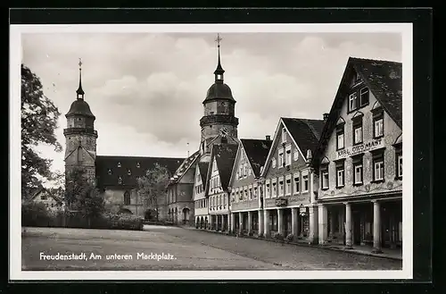 AK Freudenstadt, Am unteren Marktplatz