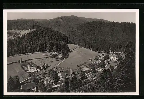 AK Schönmünzach /Nordschwarzwald, Hotel Waldhorn von Lorenz Holzschuh