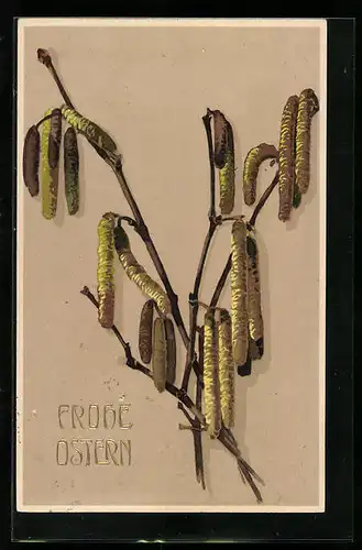 AK Weidenkätzchen zu Ostern