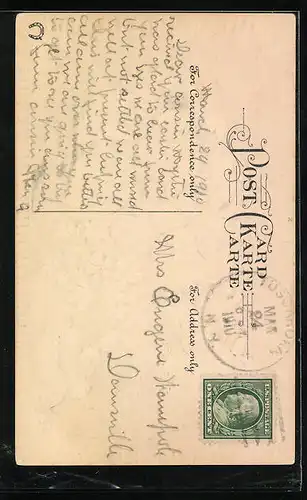 AK Osterküken im Nest mit Eiern