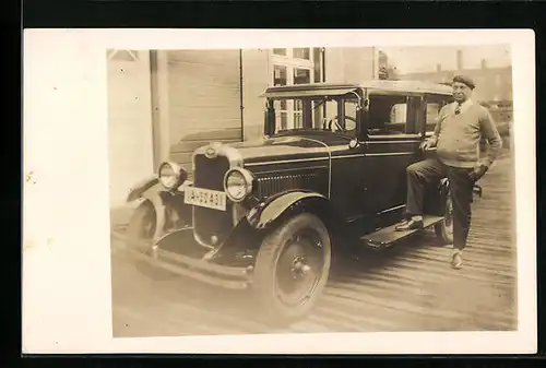 Foto-AK Chevrolet Auto mit Kfz-Kennzeichen IA-30431