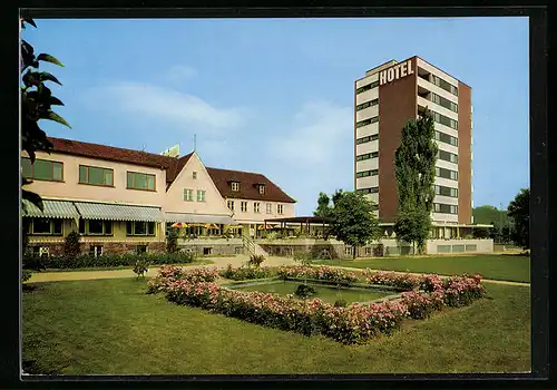 AK Elfershausen, Gästehaus-Hotel Ullrich mit Garten
