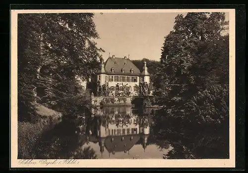 AK Jüchen / Rhld., Partie am Schloss Dyck