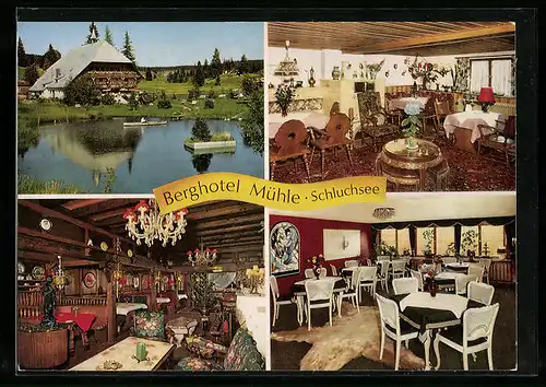 AK Schluchsee, Berghotel Mühle, Aussen- und Innenansichten
