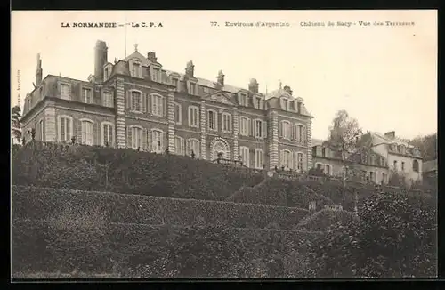 AK Argentan, La Normandie, Château de Sacy, Vue des Terrasses