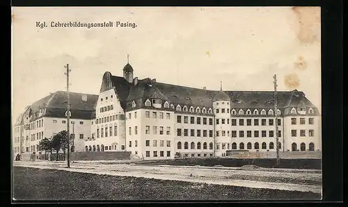 AK München-Pasing, Kgl. Lehrerbildungsanstalt