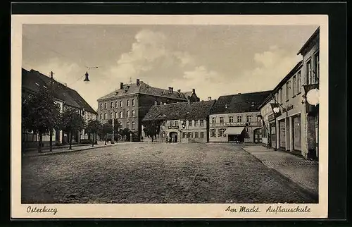 AK Osterburg, Marktpartie mit Aufbauschule