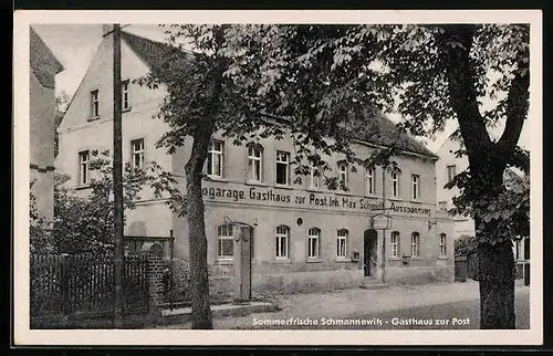 AK Schmannewitz, Gasthaus zur Post