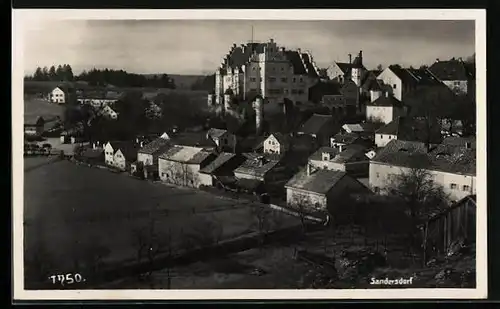 AK Sandersdorf i. Obpf., Ortsansicht aus der Vogelschau