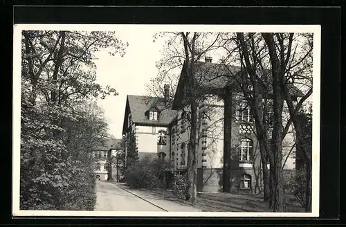 AK Berlin-Zehlendorf, Haus Schönow mit Strassenpartie
