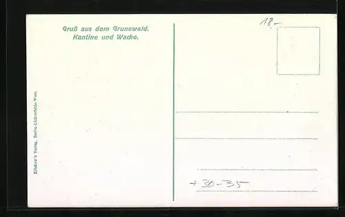 AK Berlin-Grunewald, Kantine und Wache, Wachsoldaten, Kaserne